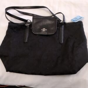 Elegant Black Shoulder Bag by Coach